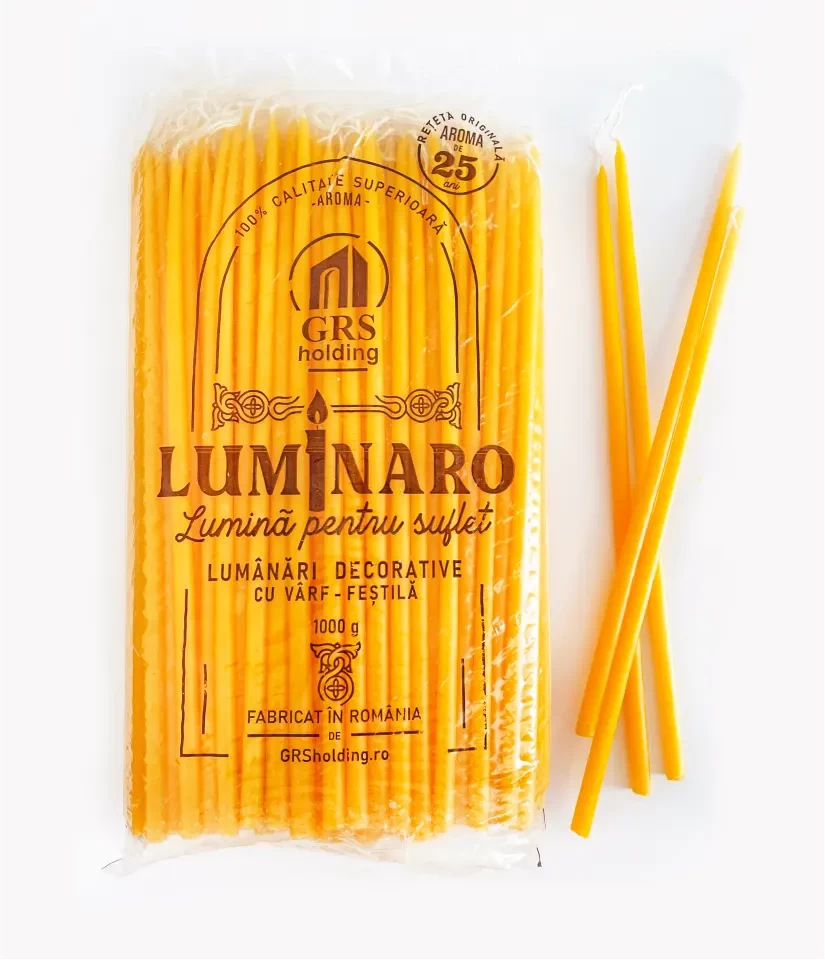 Lumanari cu varf tip festila, 1000 gr